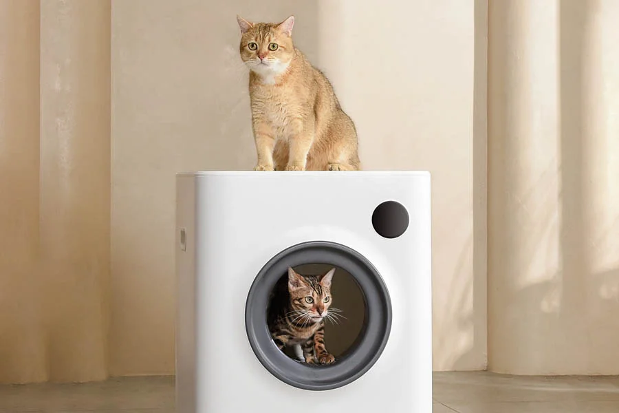 semi automatic litter box